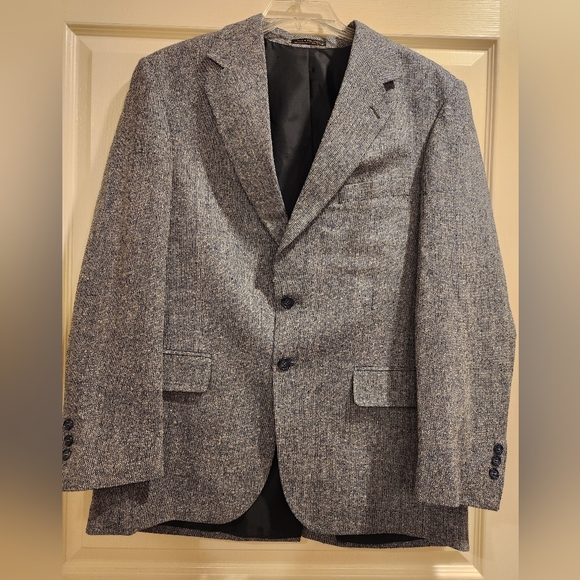 Cross & Windsor Other - Men's Gray & Blue Accent Blazer